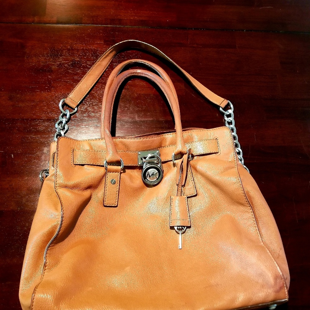 WEEKEND SALE Michael Kors Hamilton Luggage color